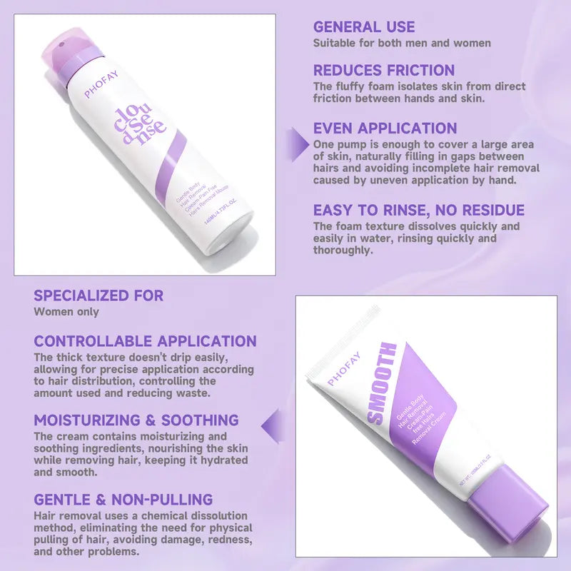 Bikini Pain-Free Hair Removal Cream for Sensitive Skin, Hypoallergenic Formula-Gentle & Fast-Acting Depilatory with Citrus Scent, Aloe & Hyaluronic Acid for Soothing Care, Suitable for Men & Women,Gifts, Gifts, Gift, Gift