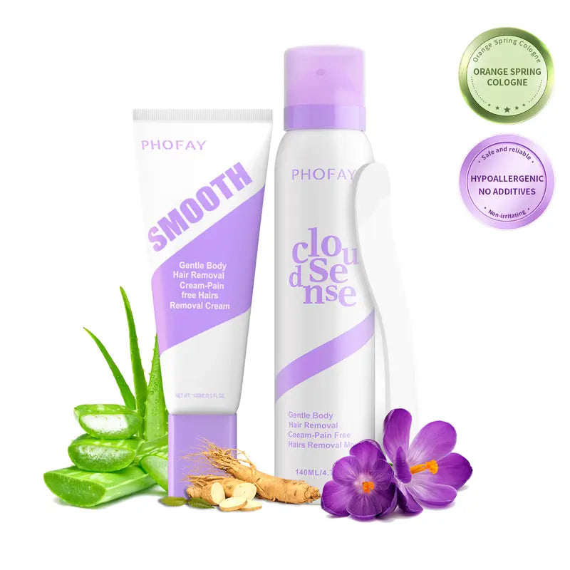 Bikini Pain-Free Hair Removal Cream for Sensitive Skin, Hypoallergenic Formula-Gentle & Fast-Acting Depilatory with Citrus Scent, Aloe & Hyaluronic Acid for Soothing Care, Suitable for Men & Women,Gifts, Gifts, Gift, Gift